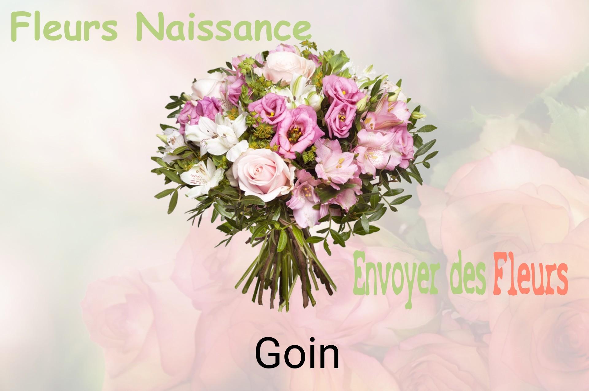 Bouquet de fleurs de naissance livré à Goin